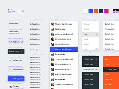 Material Menu Dropdown design system figma item list material menu menus prototyping ui kit upgrade