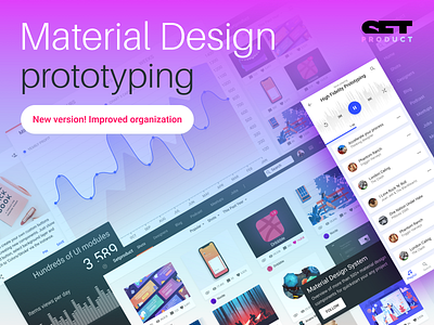 Prototype Material Design with templates in Figma