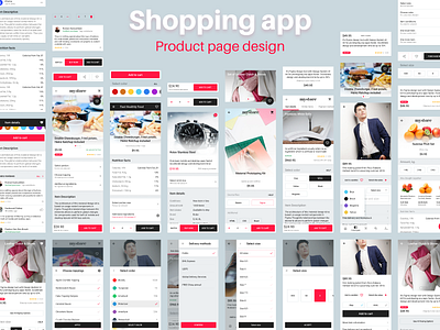 eCommerce material design for Android app design ecommerce kit material page product shopify shopping styleguide system ui