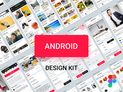 Material Design Kit for Figma. Prototype Android apps faster android app application design figma kit material prototyping system