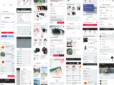 Mobile Design System. 250+ UI modules for any app by Roman Kamushken on ...