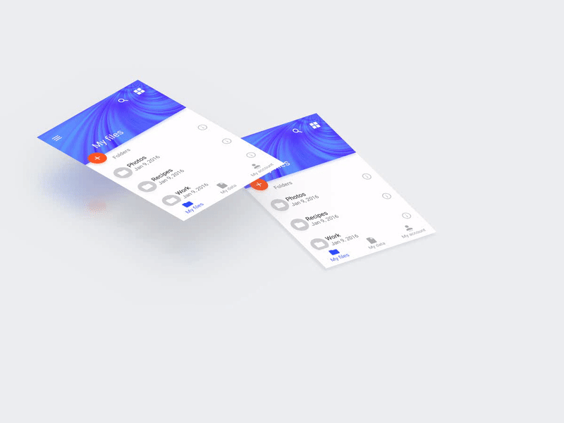 Responsive UI material components