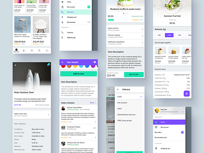 eCommerce UI kit for Android apps by Roman Kamushken on Dribbble