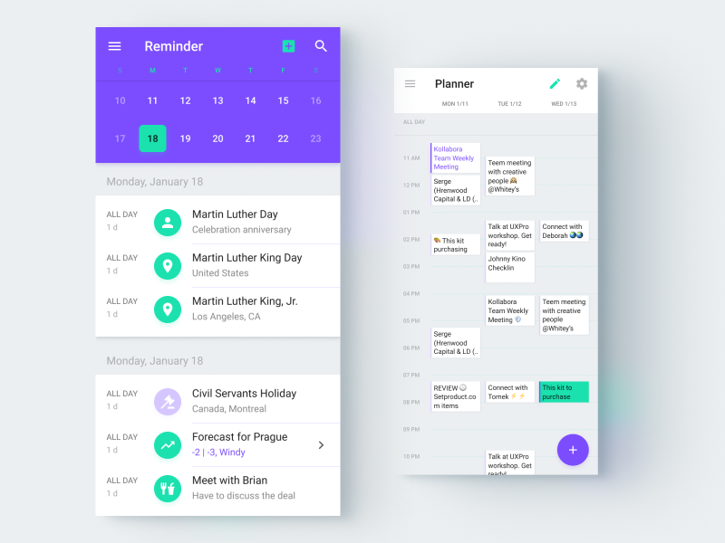 Figma Calendar Template