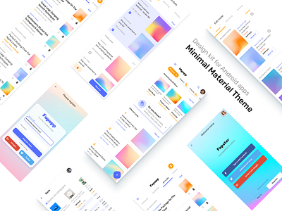 Design kit for Android apps. Minimal Material theme