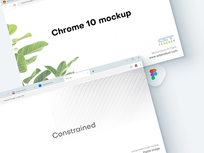 Chrome 10 Figma mockup. New design! browser chrome figma material mockup shadows ui web