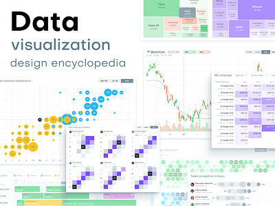 Charts Design Inspiration. Dataviz encyclopedia by Roman Kamushken on ...