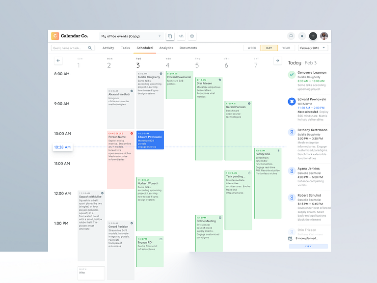 Figma desktop app. Calendar, Planner, Schedule, Timetable design by ...