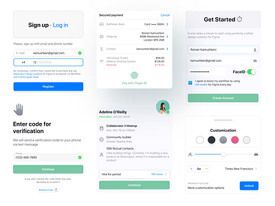 Mobile Figma Components For iOS Apps active app block button code counter design field figma input kit list mobile pin slider system text ui ux verification