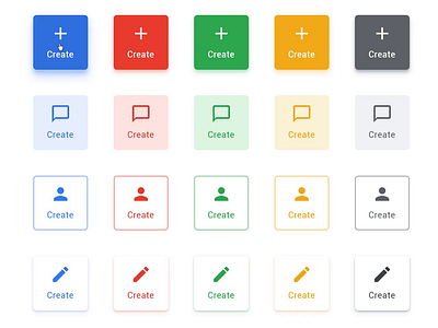 Material UI React Icon Buttons app branding button buttons design figma illustration logo react reactjs rounded square ui ux vector