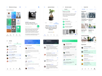 Android Ui Kit — Refreshed Theme android app application branding components design development figma kit layout logo material mobile pattern prototyping system templates ui ux xml