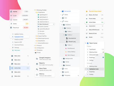 React Navigation Components Ui app branding design figma icon illustration kit logo material menu mobile navigation react system template templates ui ux vector web