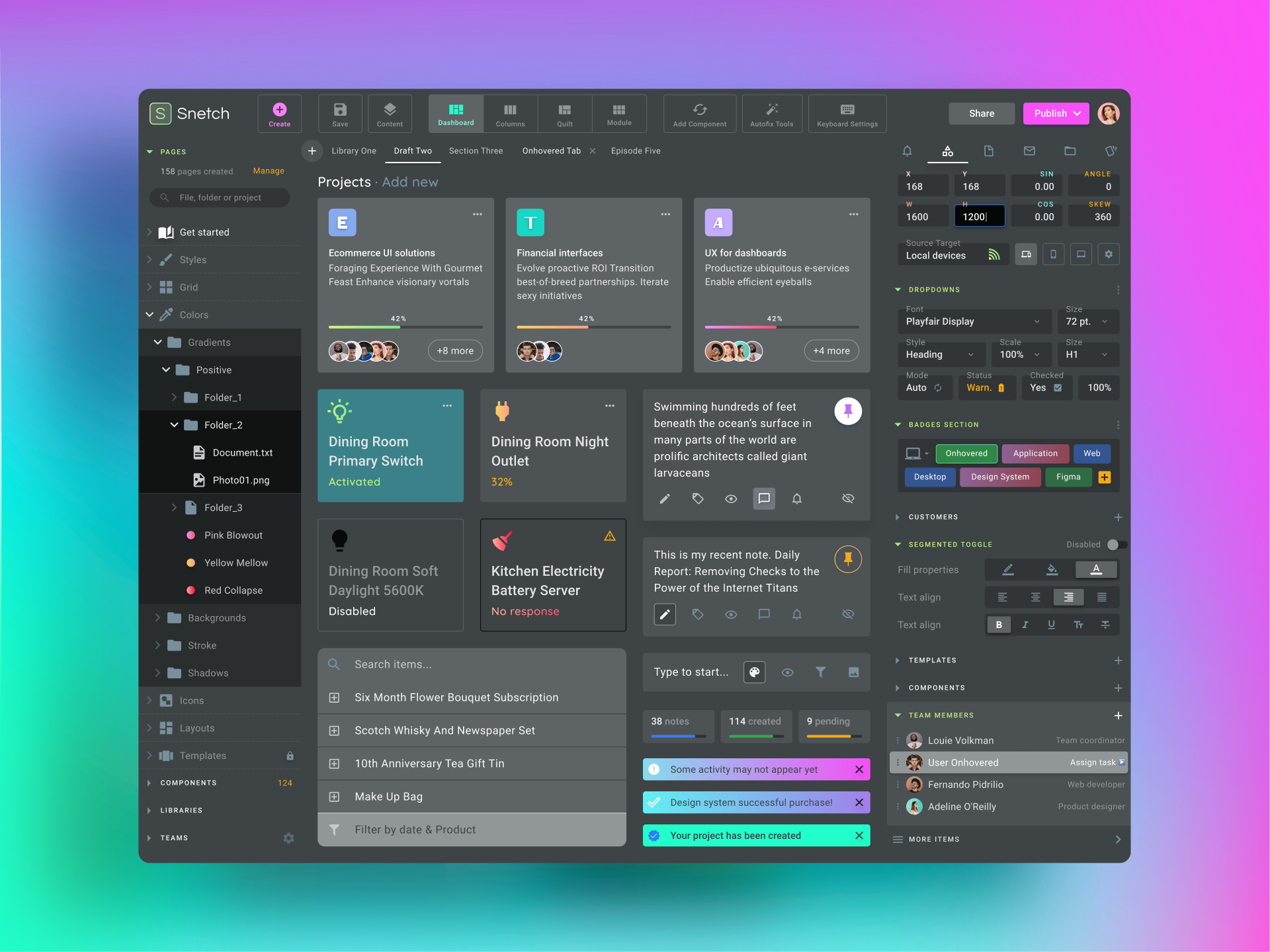 Dribbble Desktop software ui template png By Roman Kamushken