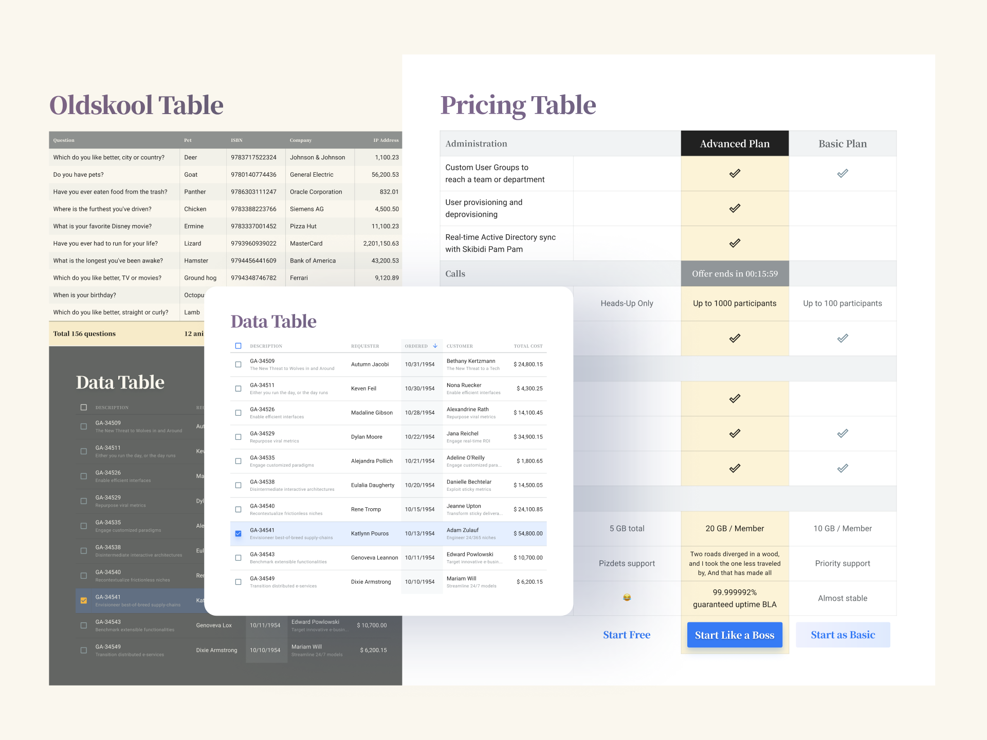 Dribbble - tables_ui_design_-_cells__grid___templates.png by Roman ...