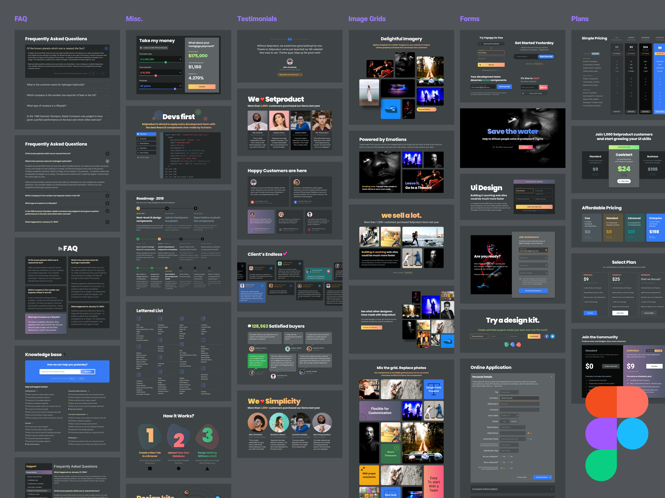 Data Warehouse Landing Page for Figma