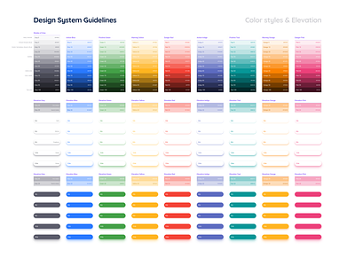 Design System Guidelines  - Color Palette & Shadows