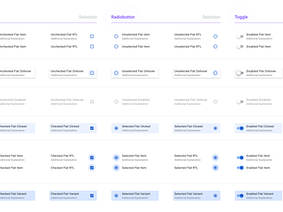 Design System Components - Checkbox Selection UI by Roman Kamushken on ...