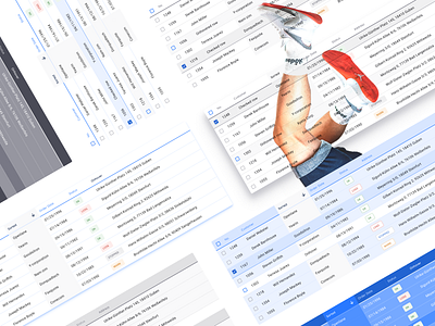 Tables UI for Setproduct design system col cols data excel grid header row rows table tables