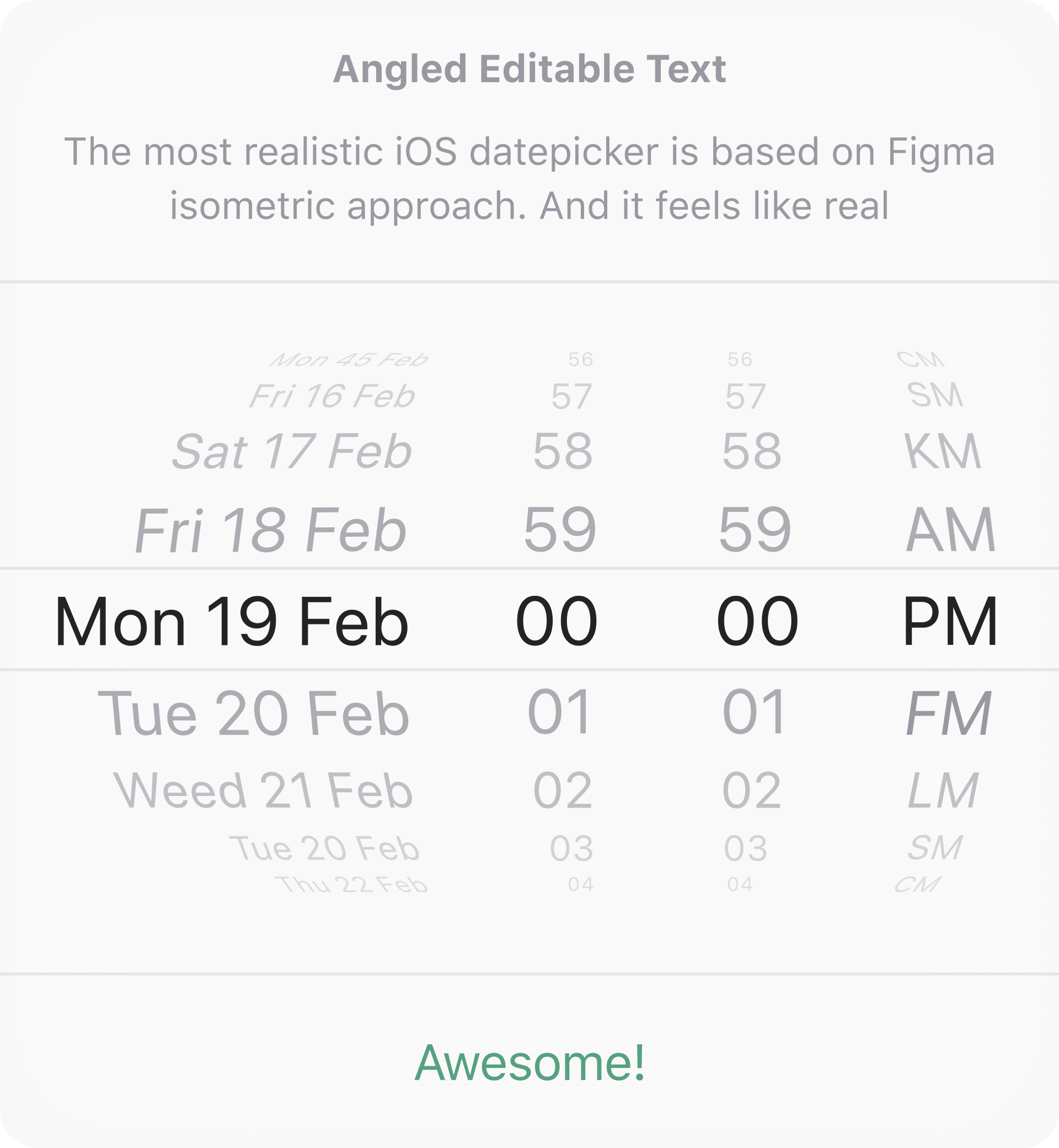 IOS Datepicker Template For Figma Free By Roman Kamushken On Dribbble
