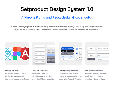 Figma, React & Angular Design System