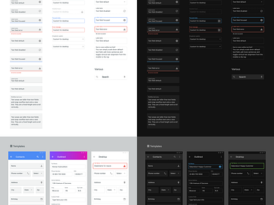 Figma Material Design Input Components by Roman Kamushken on Dribbble