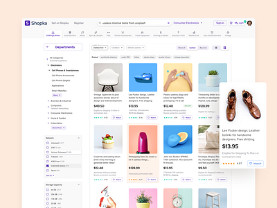 Ecommerce template for Figma, React, Angular card design design system desktop ecommerce expand figma filters header mobile navigation product shop shopping tabs templates tree ui ui kit web