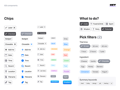 Figma iOS components library - Chips