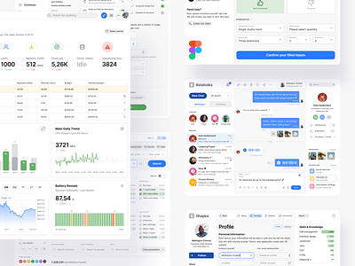 Figma design system with 20+ desktop templates app chat conversation dashboard design design system desktop figma messenger profile prototyping ui ui kit ux web