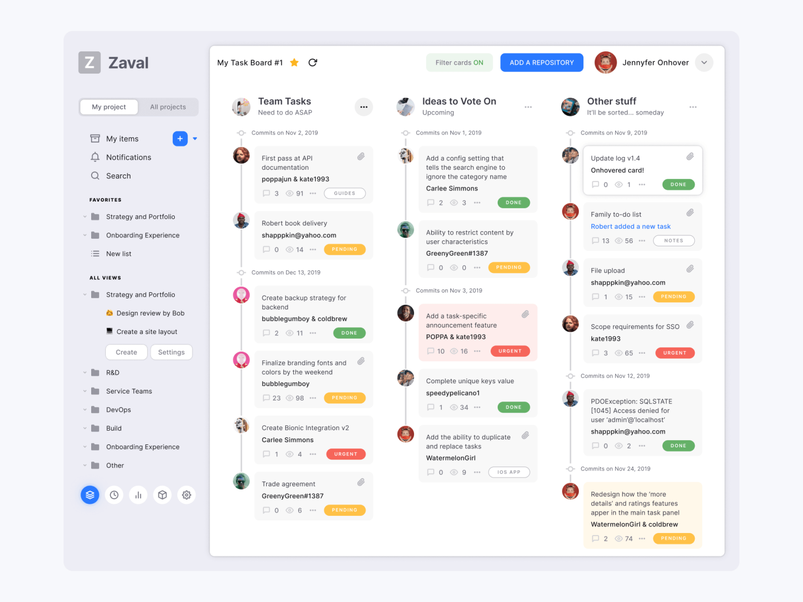 Figma Kanban Template For Project Management App Min By Roman Kamushken On Dribbble