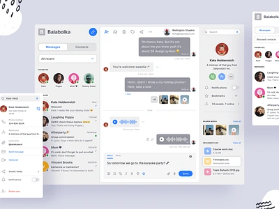 Figma messenger app template for mobile and desktop min app chat conversation desktop figma kit message messenger slack ui ux