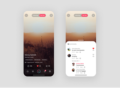 TokTok Mobile App app design ui