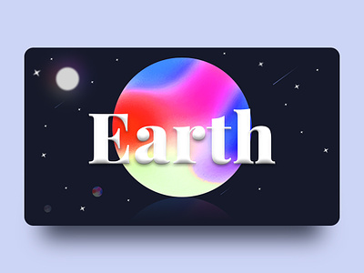 Gradient Mesh & Noise // Earth ai art earth gradient heart heroimage illuatration inspire noise simple tool typography web