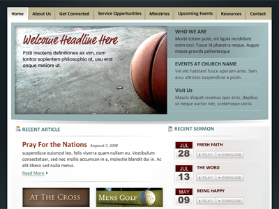 Church Website design inspiration web design