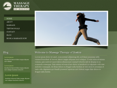 Message Therapy design inspiration web design