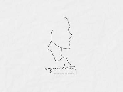Gender equality line art Logo
