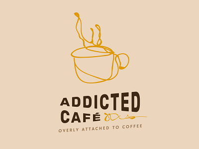 Addicted Cafe logo- Branding