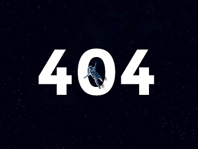 Lost in space - 404 page