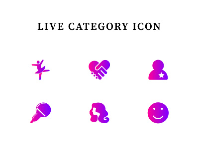 Live Category icon 商标 图标 设计