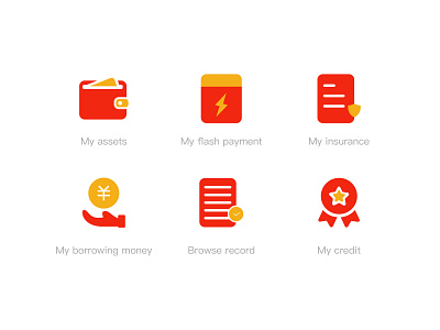 Financial app icon ui 图标