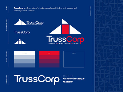 TrussCorp Brand Identity brand identity brand identity design brand identity designer branding branding design identitydesign logo logo design logodesign logos