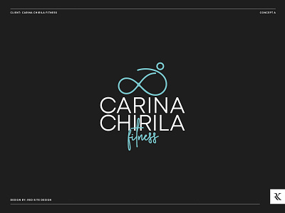 Carina Chirila Fitness: Logo Design Concept A brand identity brand identity design brand identity designer branding branding design identitydesign logo logo design logodesign logos