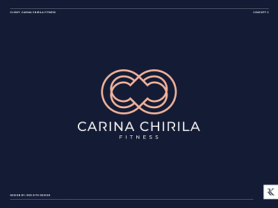 Carina Chirila Fitness: Logo Design Concept C brand identity brand identity design brand identity designer branding branding design identitydesign logo logo design logodesign logos