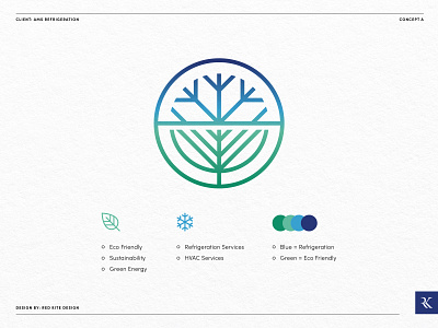 AMS Refrigeration Logo Concept A by Red Kite Design on Dribbble