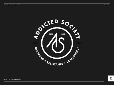 Logo Design Concept E for Addicted Society. brand identity brand identity design brand identity designer branding branding design identitydesign logo logo design logodesign logos