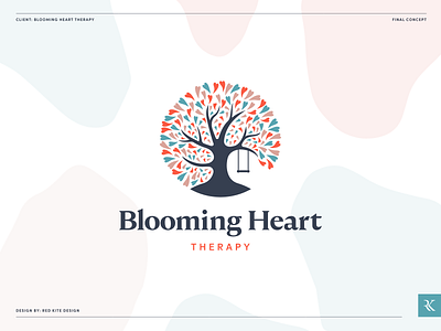 Blooming Heart Therapy Logo Design brand identity brand identity design brand identity designer branding branding design design logo logodesign