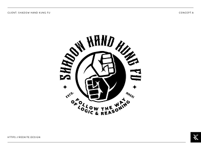 Shadow Hand Kung Fu Logo Concept