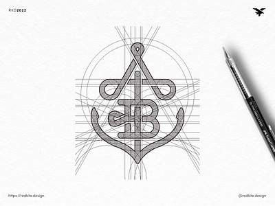 AB Anchor Logo Construction brand identity brand identity design brand identity designer branding branding design design logo logodesign