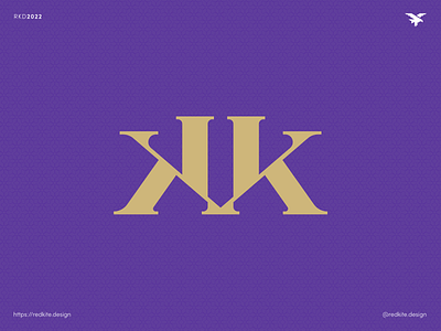 KK Monogram Kebab Shop Logo Design