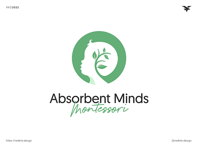 Absorbent Minds Montessori Child Care / Kindergarten Logo brand identity brand identity design brand identity designer branding branding design child child care day care daycare design kids kindergarten logo logodesign