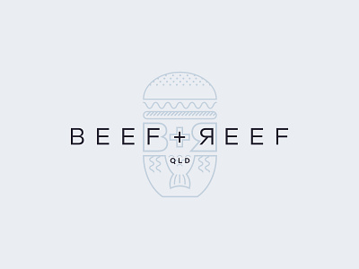 Beef + Reef Logo Concept brand identity brand identity design brand identity designer branding branding design identitydesign logo logo design logodesign logos